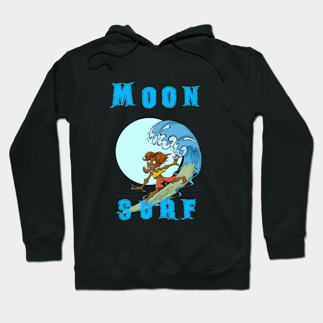 Moon Surf Hoodie by CarmoStudio